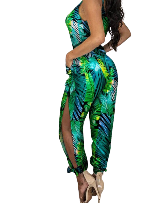 Cancun Ladies Printed Jumpsuit