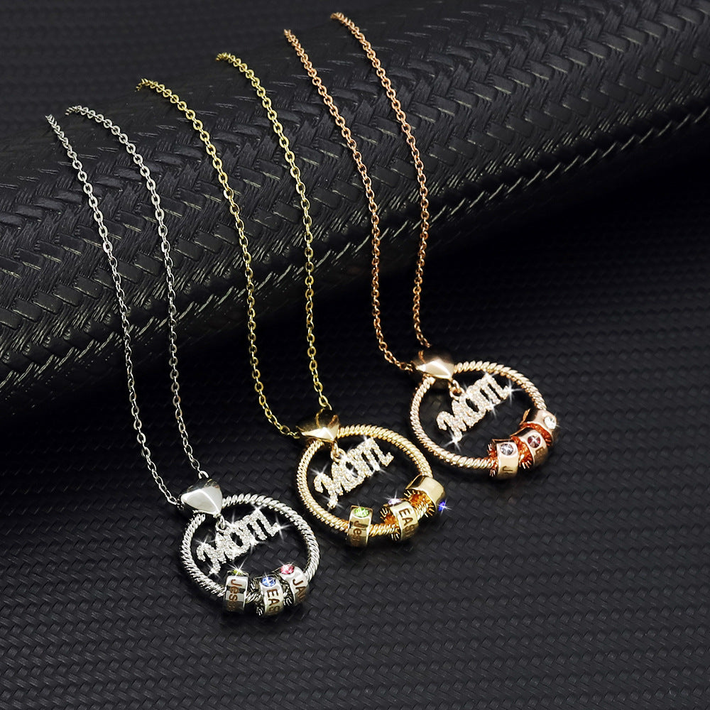 StoneCharm - Personalized Mom Birthstone Necklace