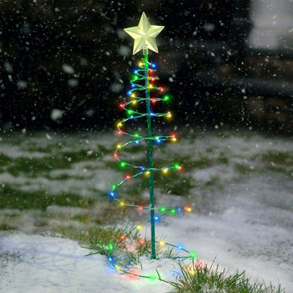 Solar Christmas Tree Deco