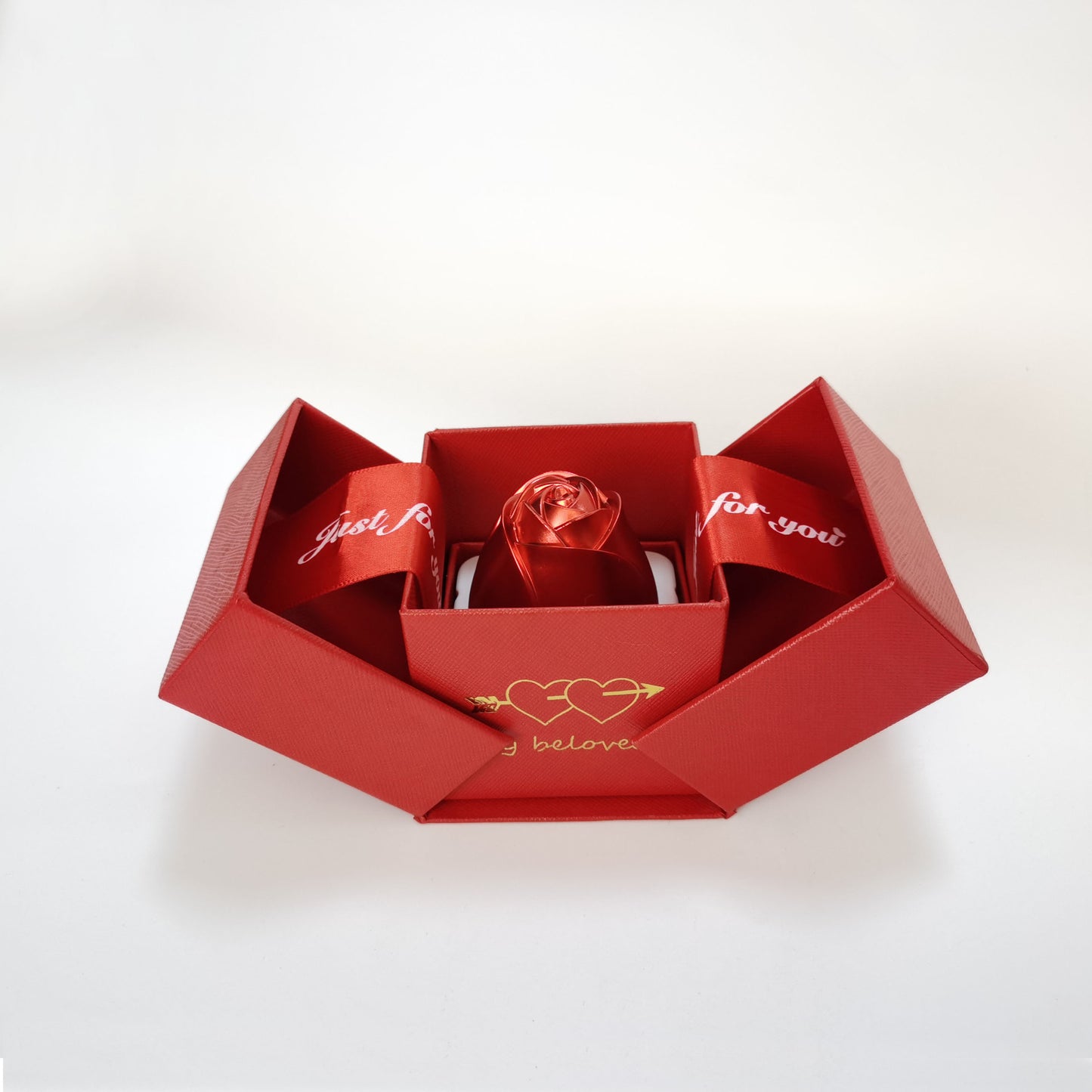 Rosas - Valentine's Day Metal Rose Lifting Gift Box