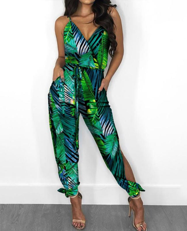 Cancun Ladies Printed Jumpsuit