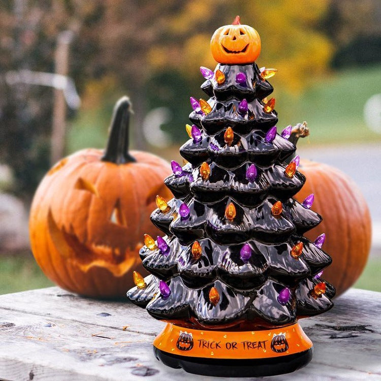 HallowTree - Halloween Colored lights Christmas Tree